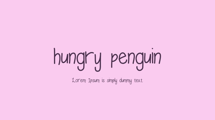 hungry penguin Font