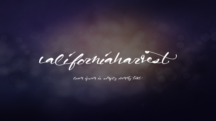 CaliforniaHarvest Font
