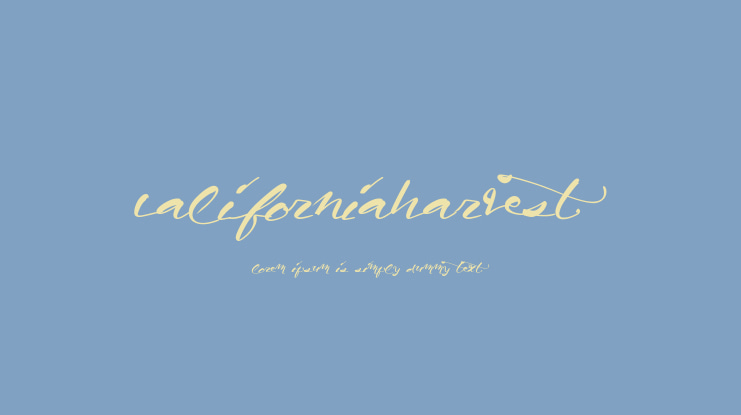 CaliforniaHarvest Font