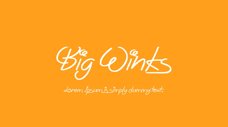 Big Winks Font