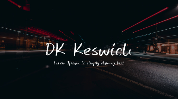DK Keswick Font