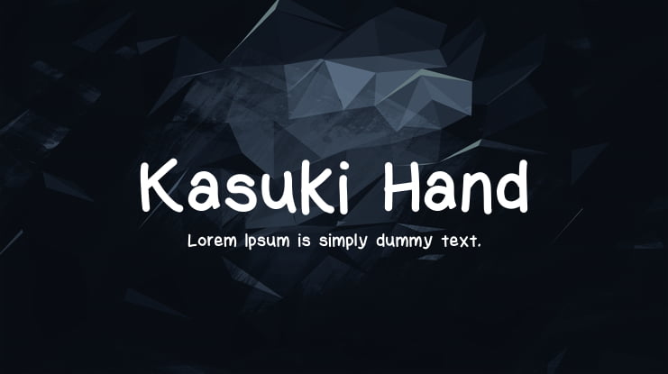 Kasuki Hand Font Family