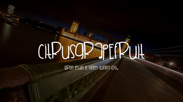 CitrusGrapefruit Font