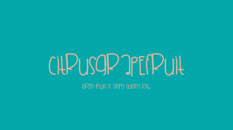 CitrusGrapefruit Font