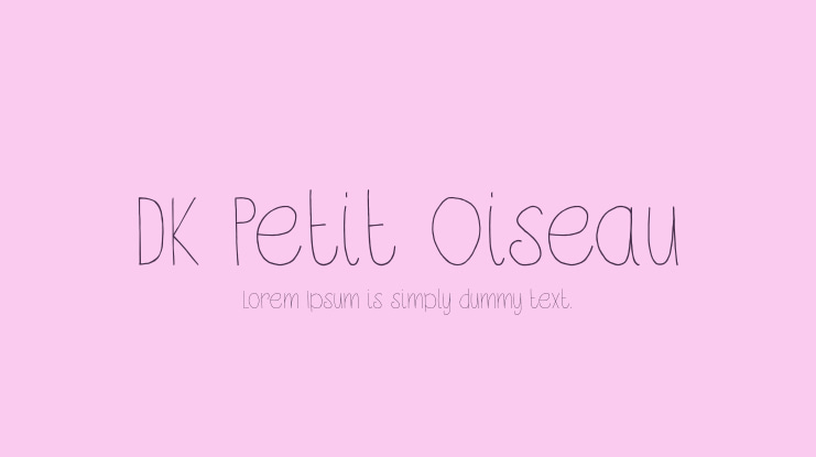 DK Petit Oiseau Font