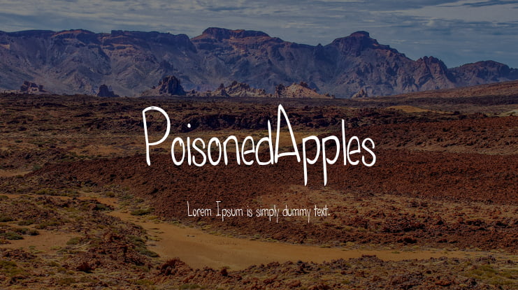 PoisonedApples Font