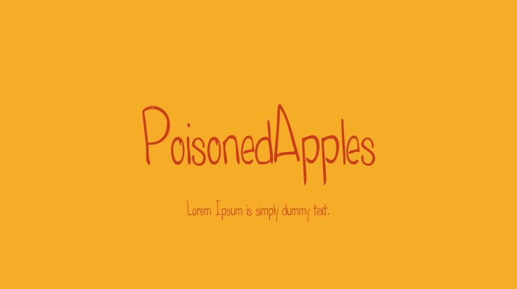 PoisonedApples Font