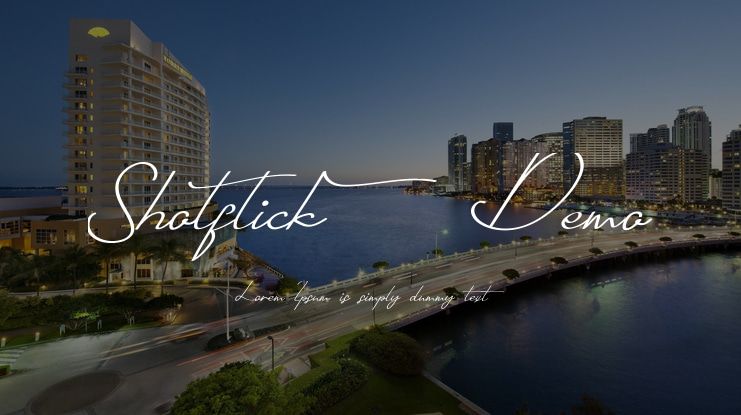 Shotflick Demo Font