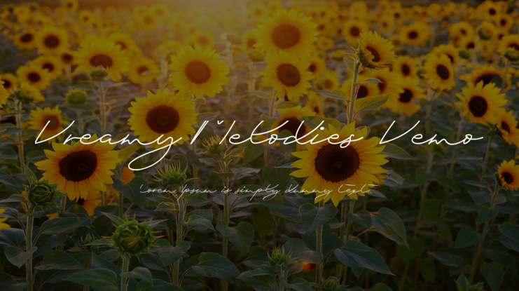 Dreamy Melodies Demo Font