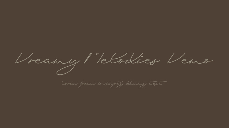Dreamy Melodies Demo Font