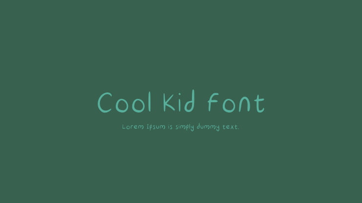 Cool Kid Font