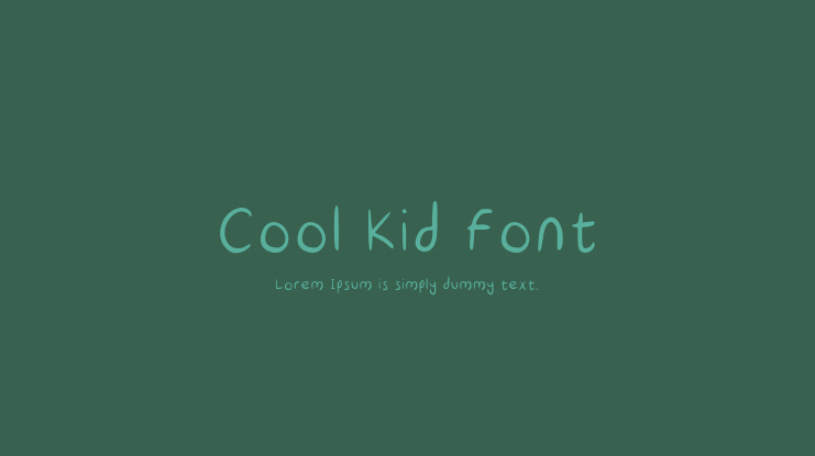 Cool Kid Font