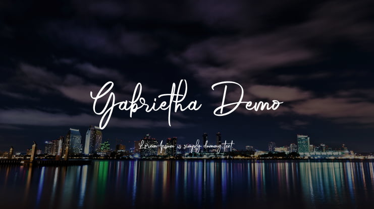Gabrietha Demo Font