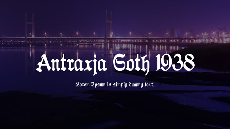 Antraxja Goth 1938 Font Family