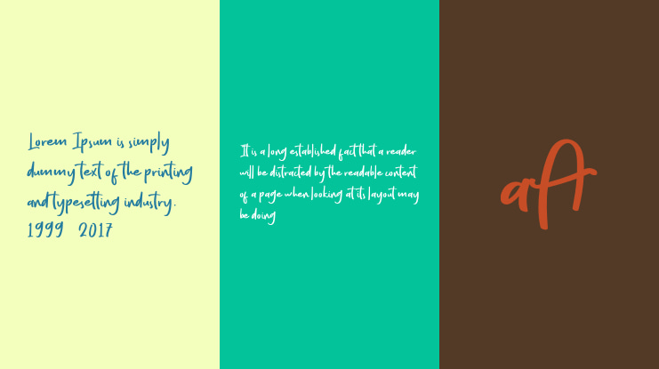 Every StyleFree Font