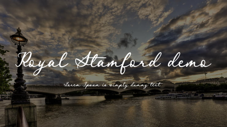 Royal Stamford demo Font