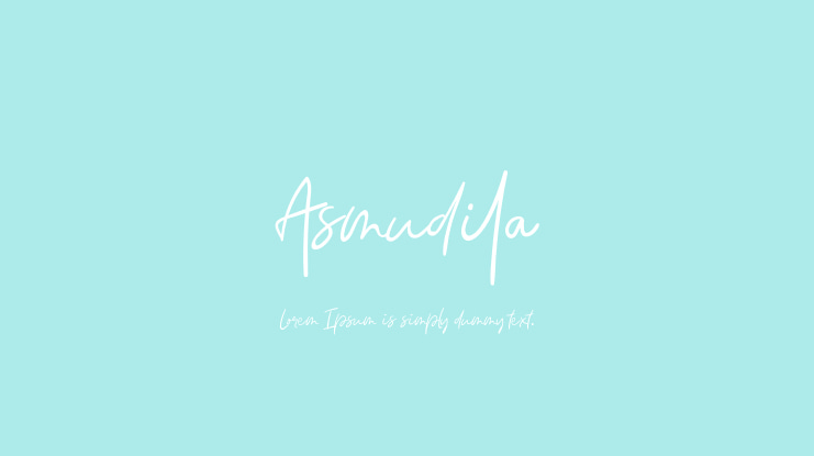 Asmudila Font