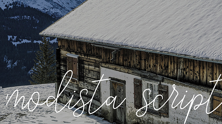 modista script Font