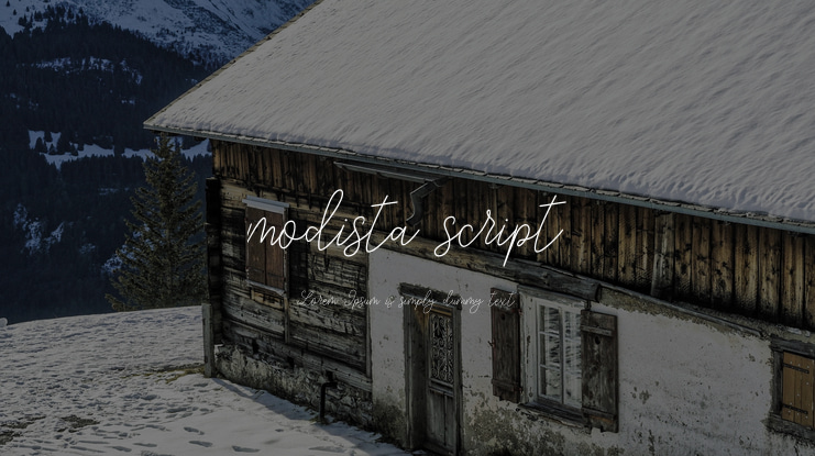 modista script Font
