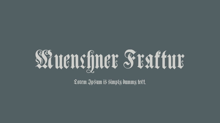 Muenchner Fraktur Font