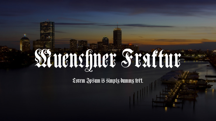 Muenchner Fraktur Font