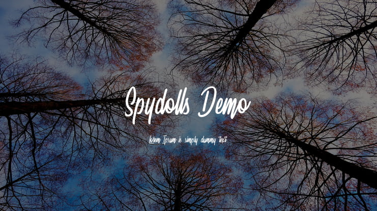 Spydolls Demo Font