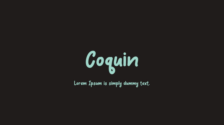 Coquin Font