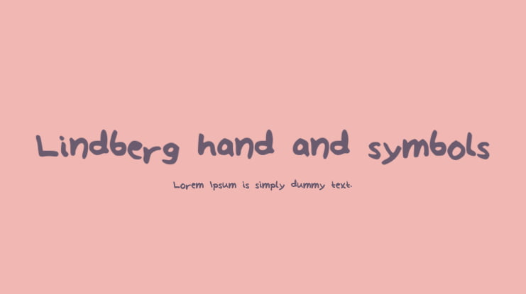 Lindberg_hand_and_symbols Font