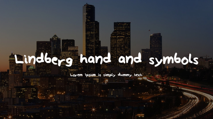 Lindberg_hand_and_symbols Font