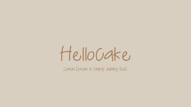 HelloCake Font