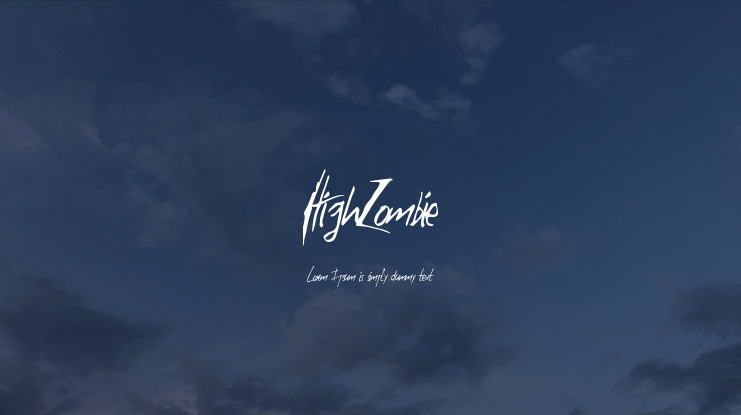 HighZombie Font