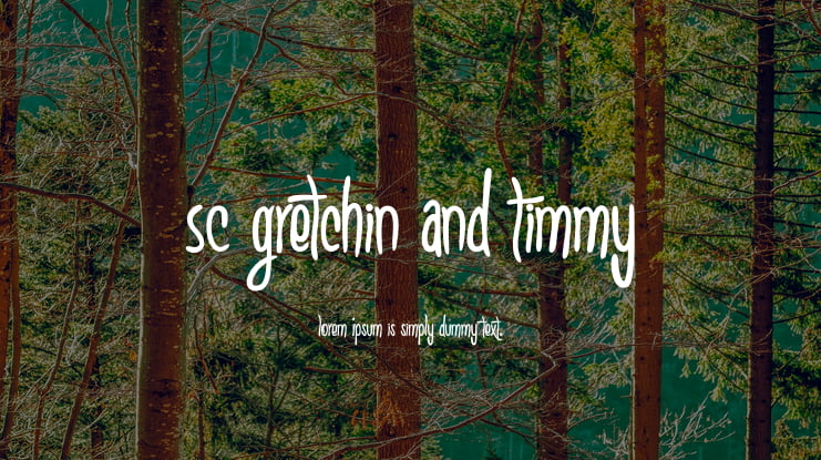 SC Gretchin And Timmy Font