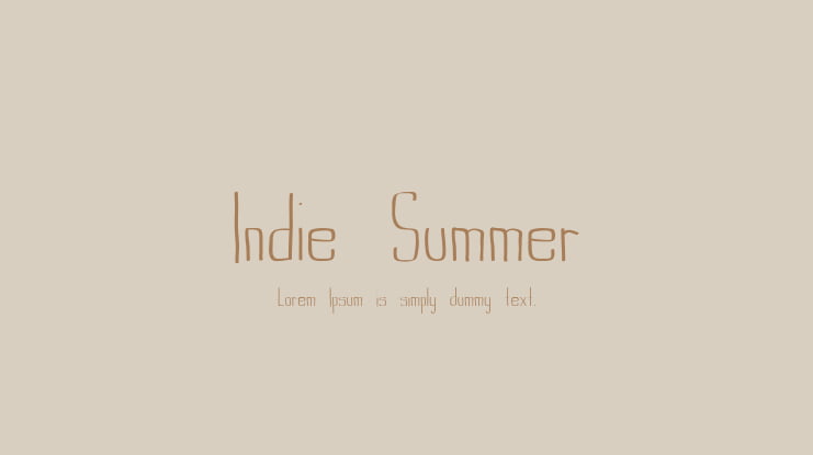 Indie Summer Font Family