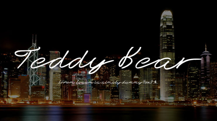 Teddy Bear Font