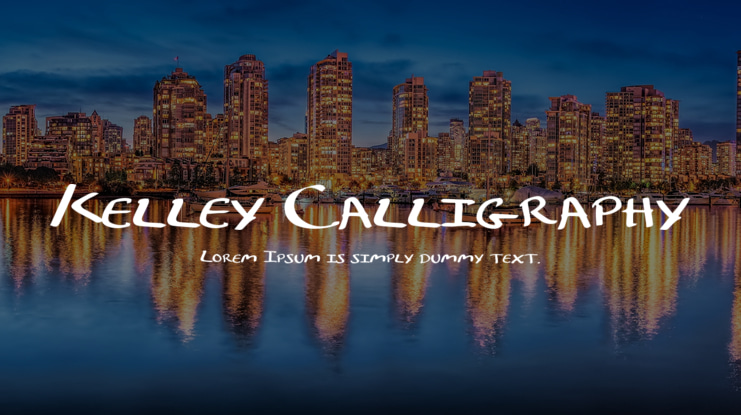 Kelley Calligraphy Font