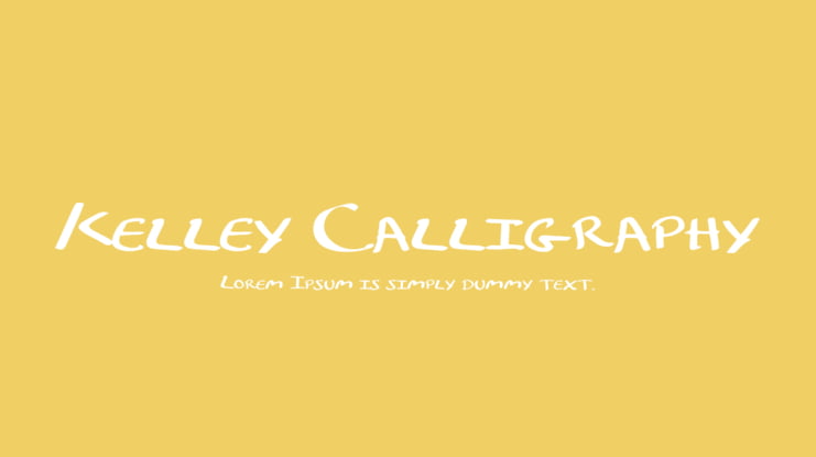 Kelley Calligraphy Font