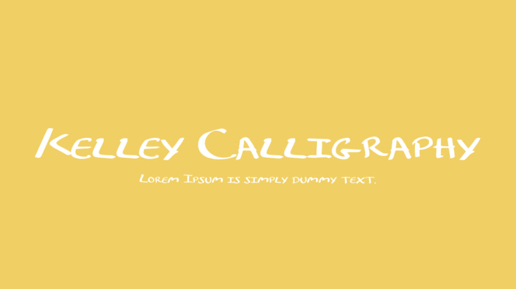 Kelley Calligraphy Font
