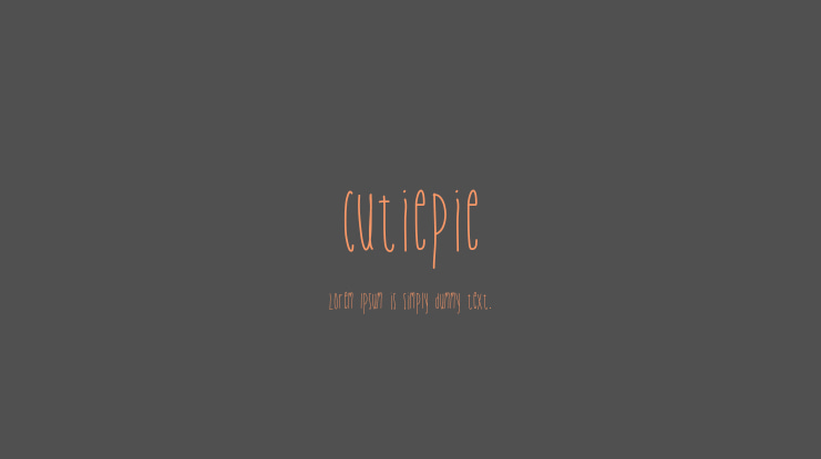 Cutiepie Font