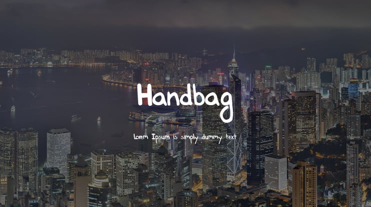 Handbag Font