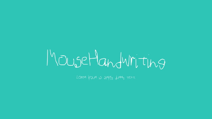 MouseHandwriting Font
