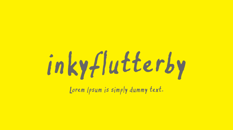 inkyflutterby Font