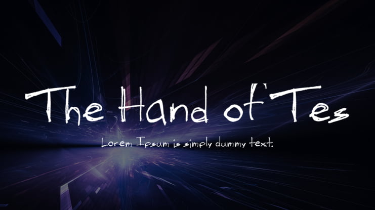 The Hand of Tes Font