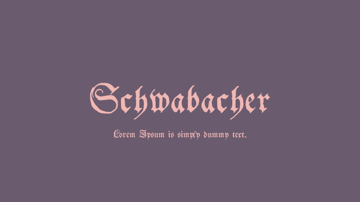 Schwabacher Font