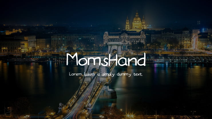 MomsHand Font