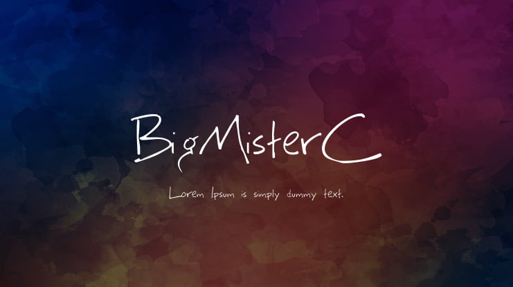 BigMisterC Font