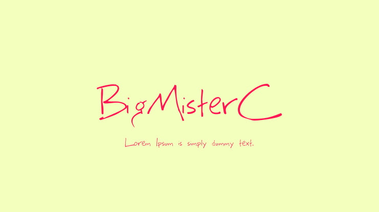 BigMisterC Font