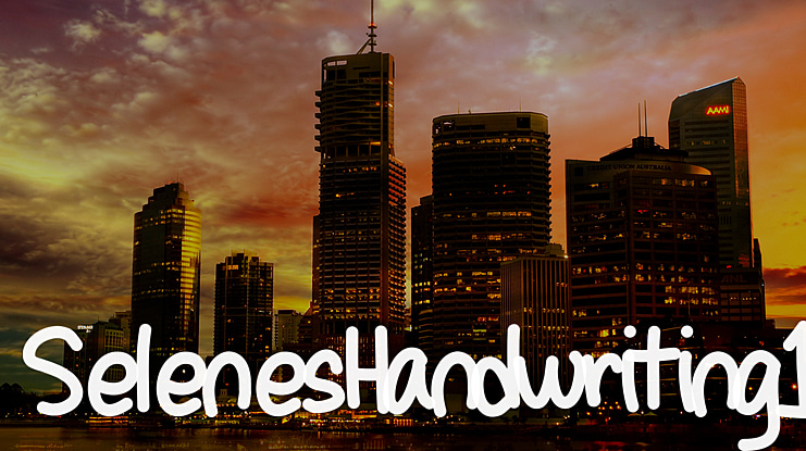 SelenesHandwriting1 Font