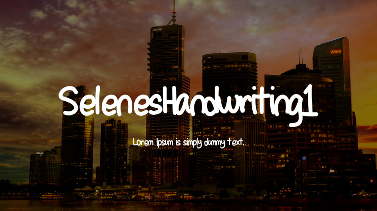 SelenesHandwriting1 Font