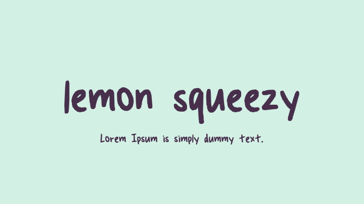 lemon squeezy Font