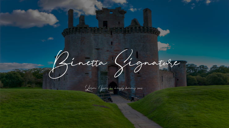 Binetta Signature Font